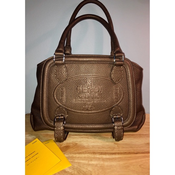 Fendi Handbags - Fendi Selleria Logo NWOT Brown Handle Bag ❤️